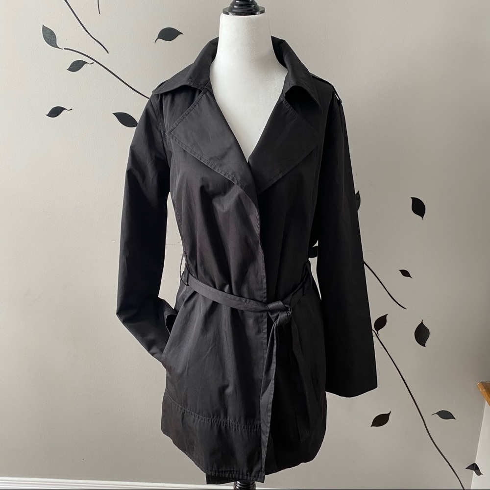 Zara Basic black trench coat